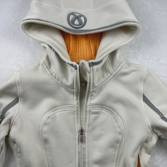 Lululemon Uba Hoodie *Reflective Polar Cream-Creamsicle Pop Sz 4 Special Edition - Picture 7 of 14